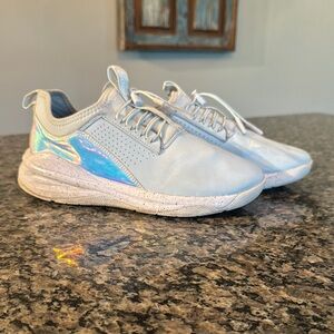 Iridescent Sneakers with White Accents